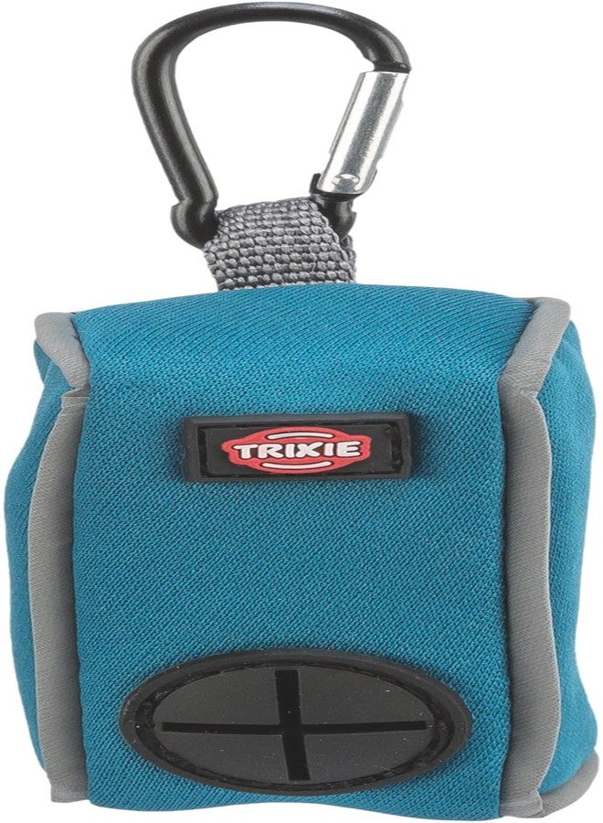 تريكسي موزع أكياس فضلات الكلاب من تريكسي - حامل متين من النيوبرين مع حلقة تعليق، يتضمن لفة واحدة من 20 كيسًا قابلاً للتحلل الحيوي، حل محمول للتخلص من النفايات أثناء نزهات الكلاب والأنشطة الخارجية والسفر - Image 3